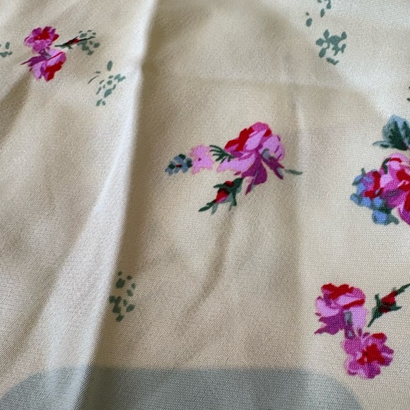 NWT Anthropology The Tilda Mini Slip Skirt Floral Cream Skirt size Small - Picture 4 of 4